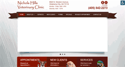 Desktop Screenshot of nicholshillsvet.com